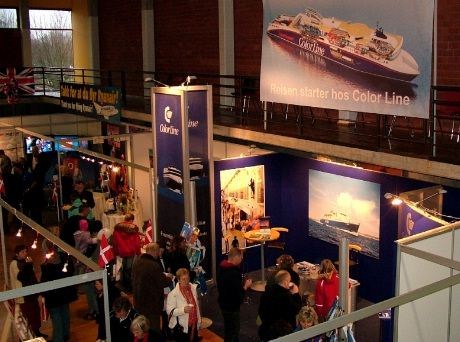 Color Lines stand - nok en gang. Rederiet satser stort på sine nye "SuperSpeedferjer" som skal seile fra Kristiansand og Larvik.