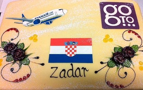 Åpningen av Ryanairs rute mellom Haugesund og Zadar i april 2013