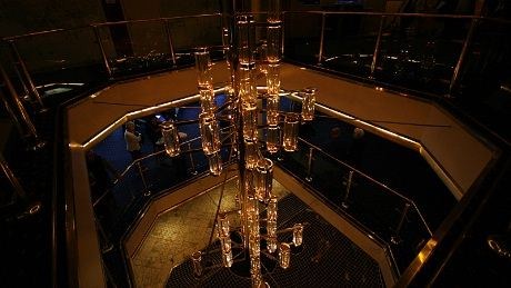 Lobbyen på Mariella som seiler fra Stockholm annenhver dag klokken 16.30.