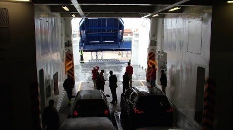 Før ilandkjøring i Danmark