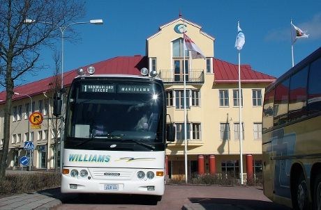 Bussturen fra ferjeleiet på Eckerö til Mariehamn tar en drøy halvtime - eller knappe 40 minutter