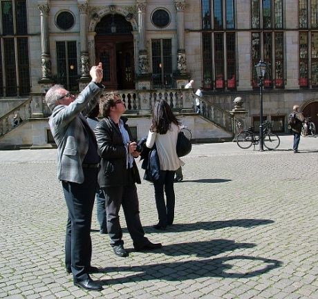 Bremen er en "helårsdestinasjon" - med fotograferende turister fra hele verden !