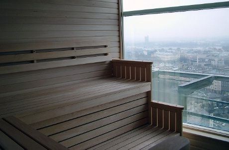 Sauna med utsikt over Riga