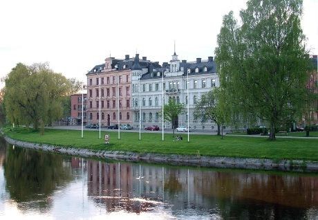 "Sukkergården" ved Klarelven - like ved operaen og den fylkeskommunale administrasjonen i Värmland