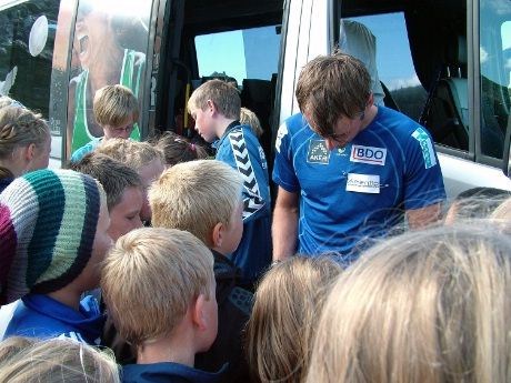 Så var det autografjegernes tur